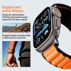 Spigen WBF1 Pasek tkaninowy / opaska materiałowa Apple Watch Ultra 49 mm | Series 11/10 46 mm | 9/8/7/SE 45/44 mm – Czarno-pomarańczowy